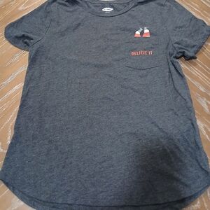 Old Navy Gray Graphic Tee